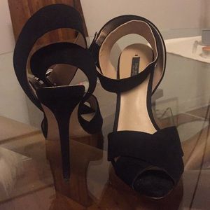 Zara open toe pumps